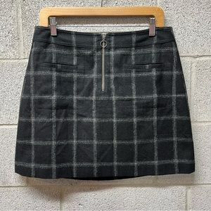 Madewell Wool Blend Lined Mini Skirt
